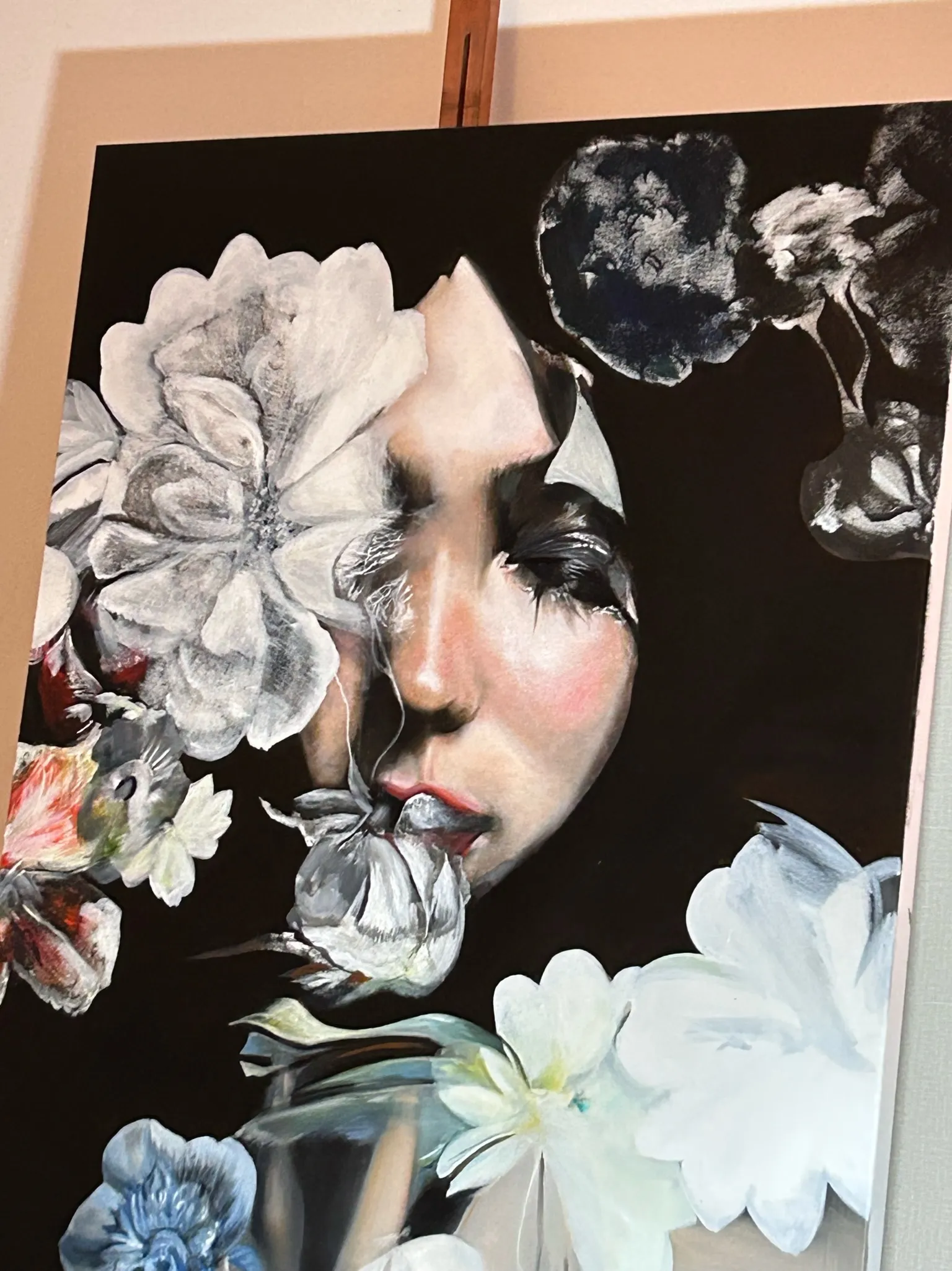 Amparo, óleo sobre tela, vista 2