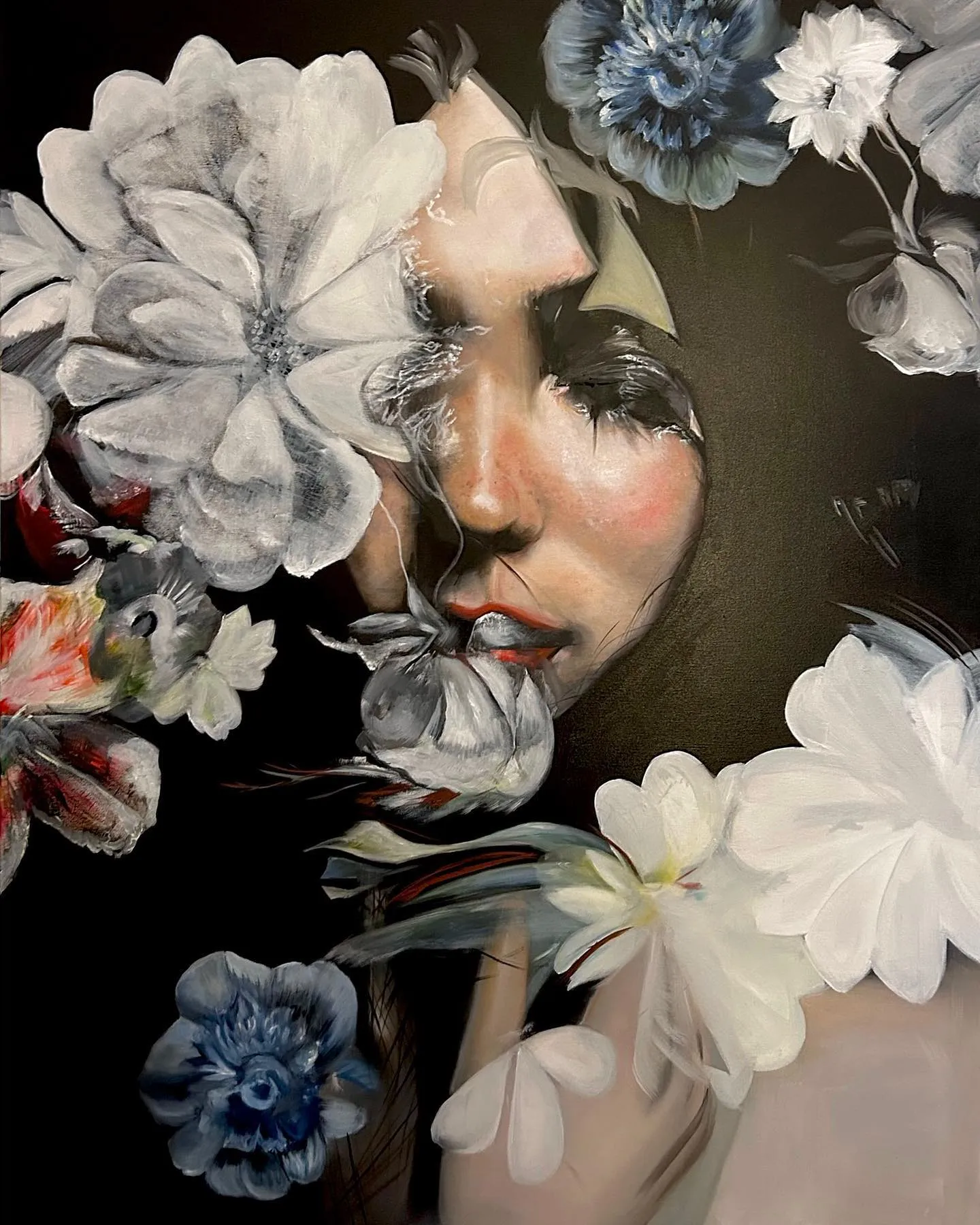 Amparo, óleo sobre tela, vista 3