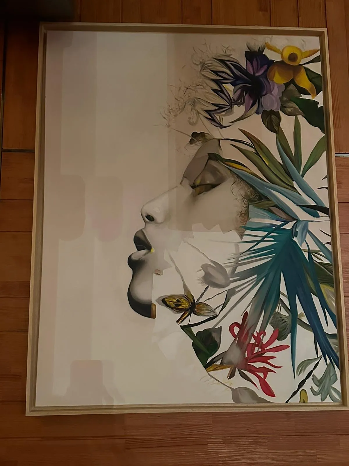 Flora, óleo sobre tela, vista 3