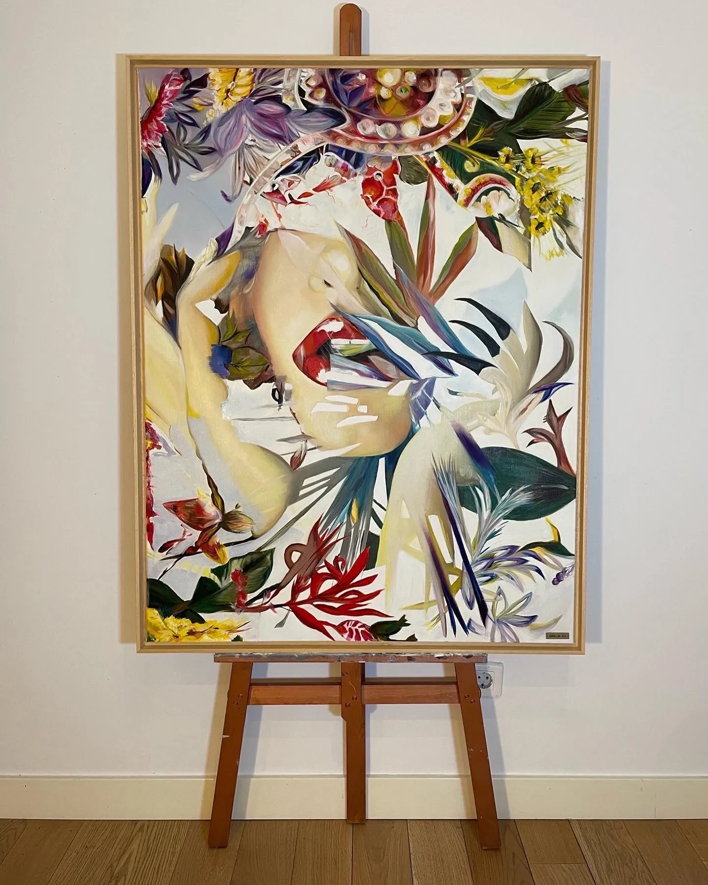 Manuela, óleo sobre tela, vista 3