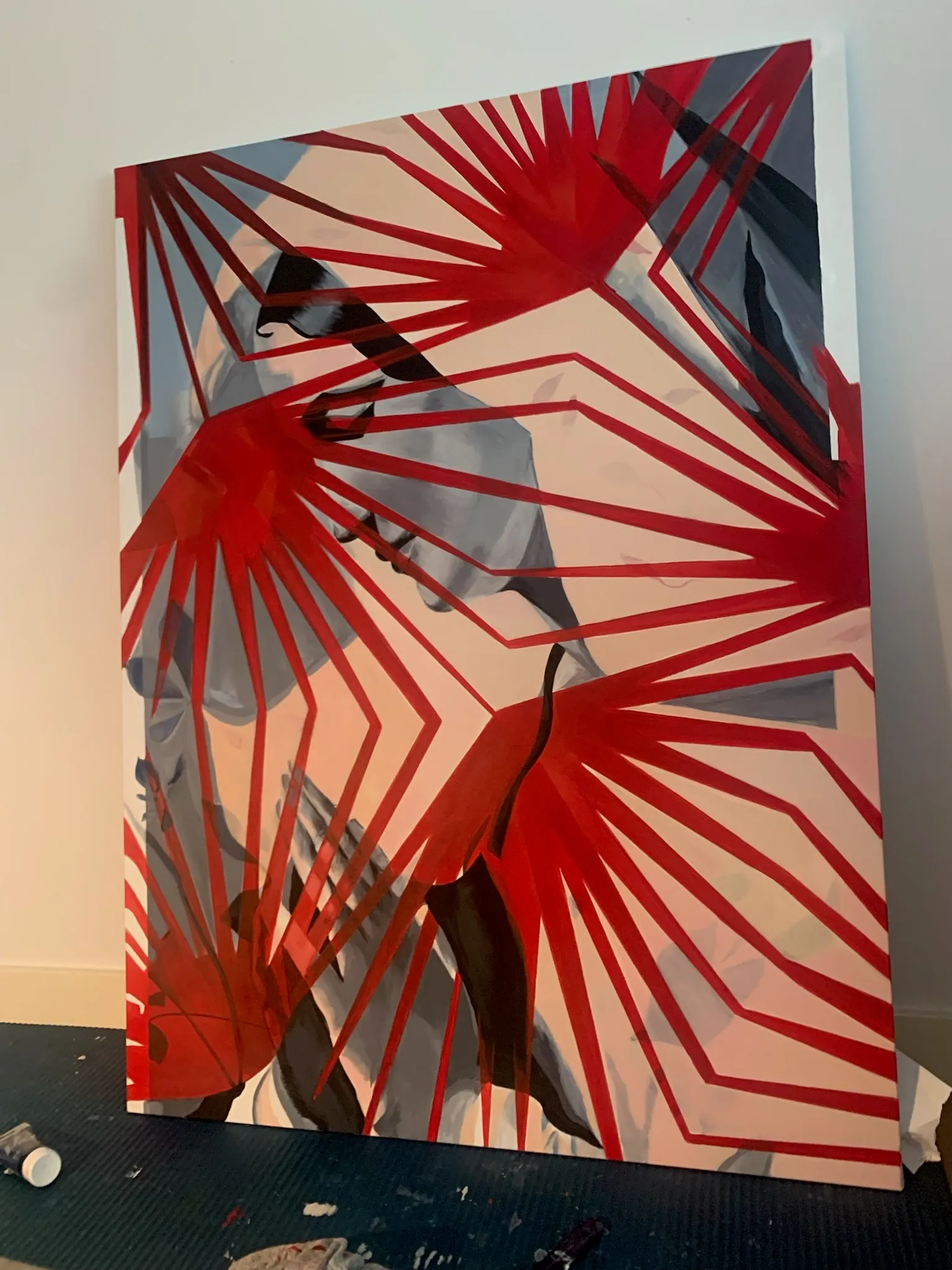 Milagros, óleo sobre tela, vista 2