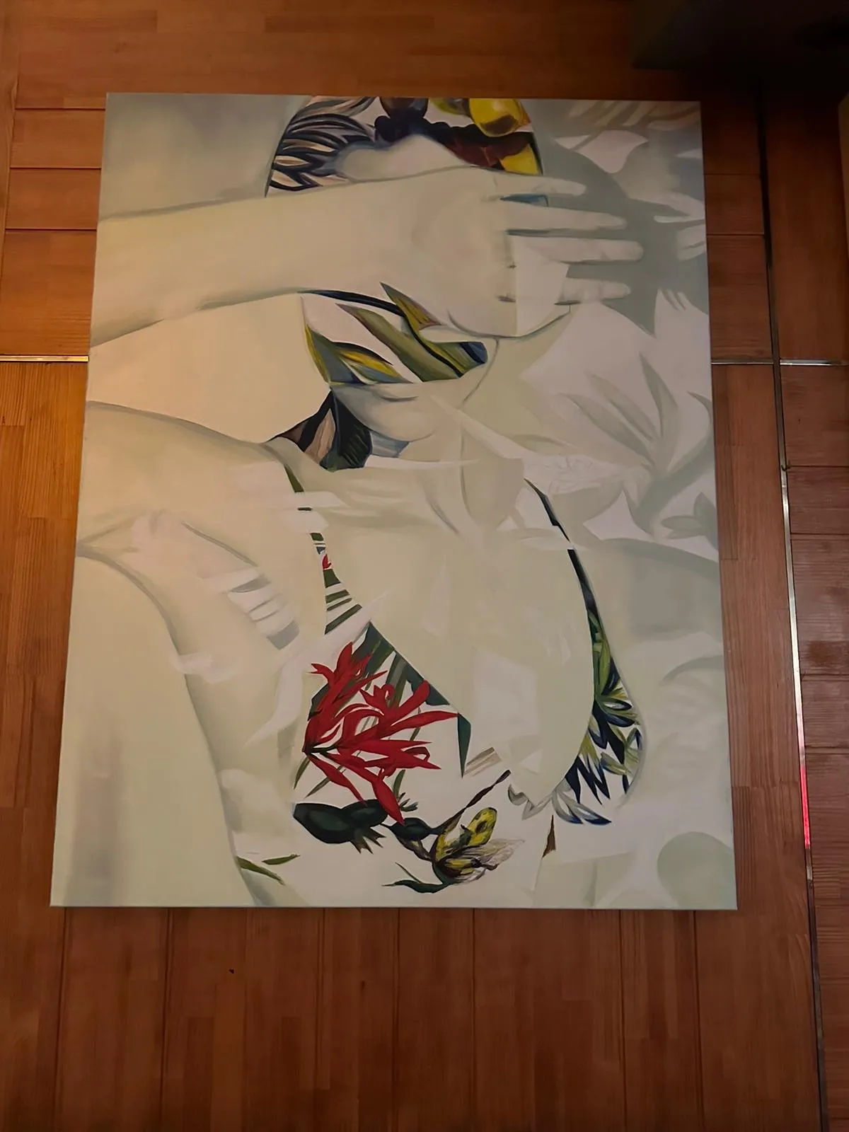 Pasiflora, óleo sobre tela, vista 2